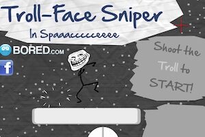 Trollface Sniper in Spaaaccccceeee